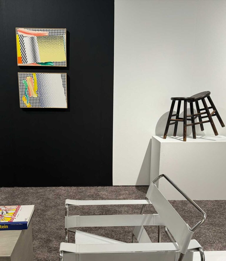 Roy Lichtenstein Reflection paintings, 1989 and Ai Weiwei Double Stools, 2004